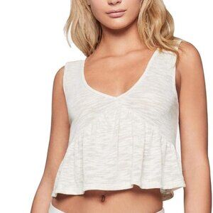 NWT BCBGeneration Oatmeal Knit V-Neck Crop Top